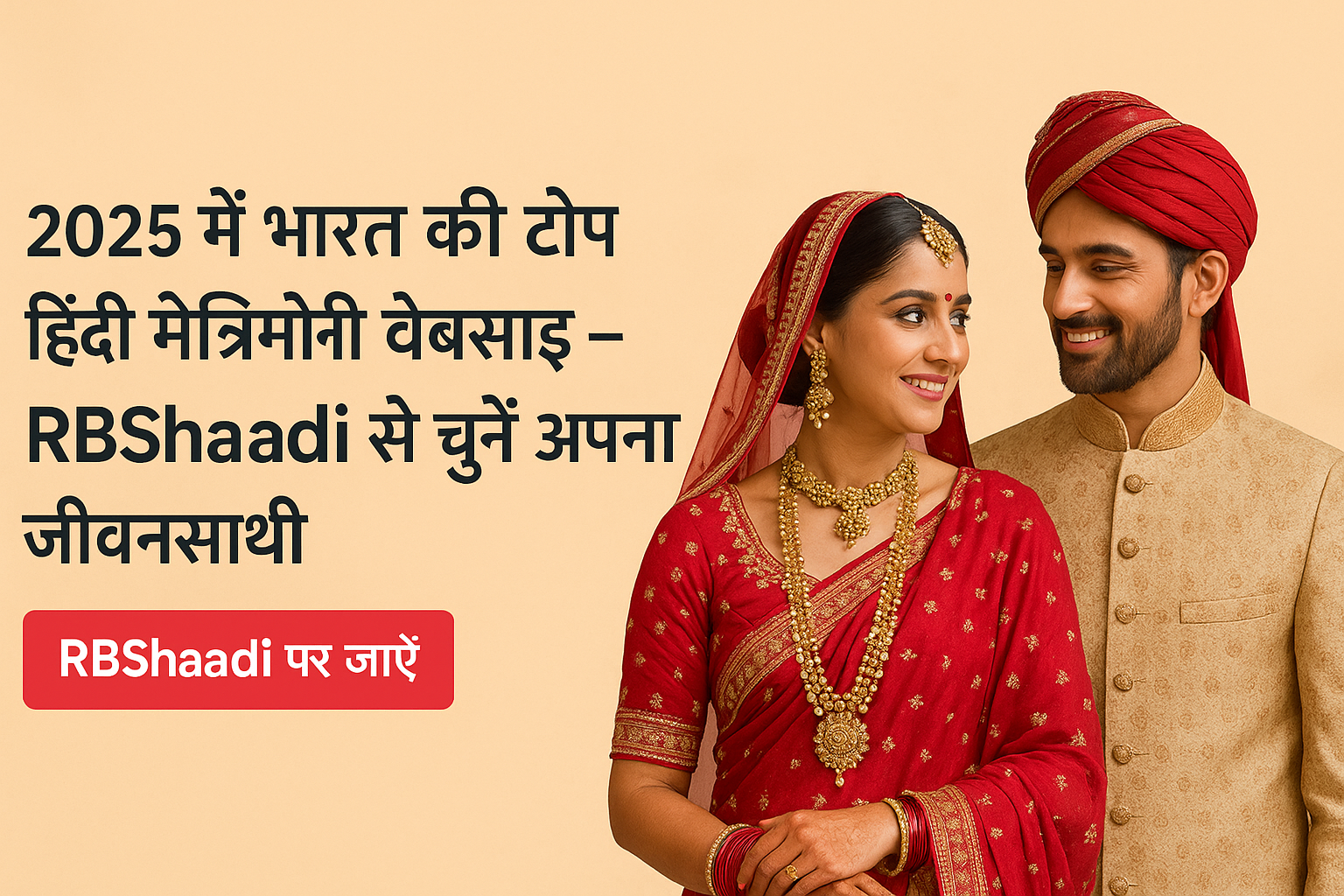 2025 में सबसे भरोसेमंद शादी की वेबसाइट – RBShaadi से पाएं परफेक्ट जीवनसाथी